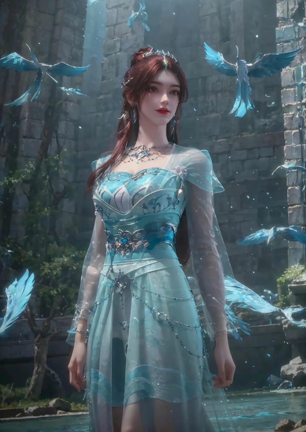 Nhan sắc Diệp Khuynh Tiên đẹp thoát tục giữa thiên nhiên hùng vĩ