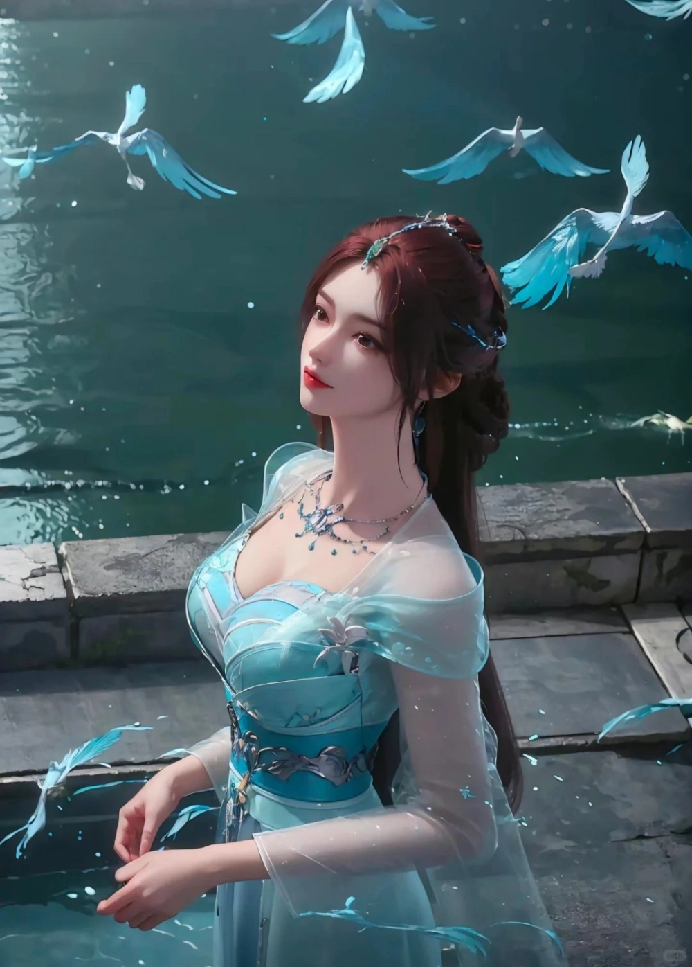 Diệp Khuynh Tiên phong cách AI đầy sáng tạo và hiện đại