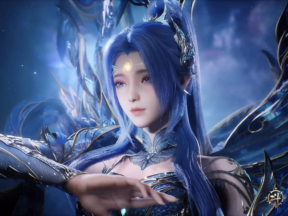 Đường Vũ Đồng tóc xanh nổi bật khí chất khác biệt