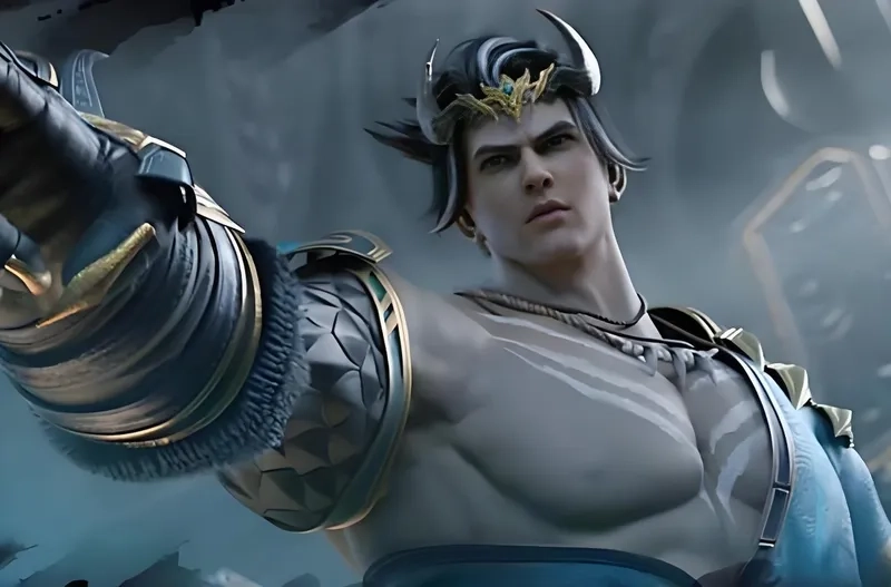 Hình ảnh Hùng Chiến trong anime Đấu Phá rất ấn tượng