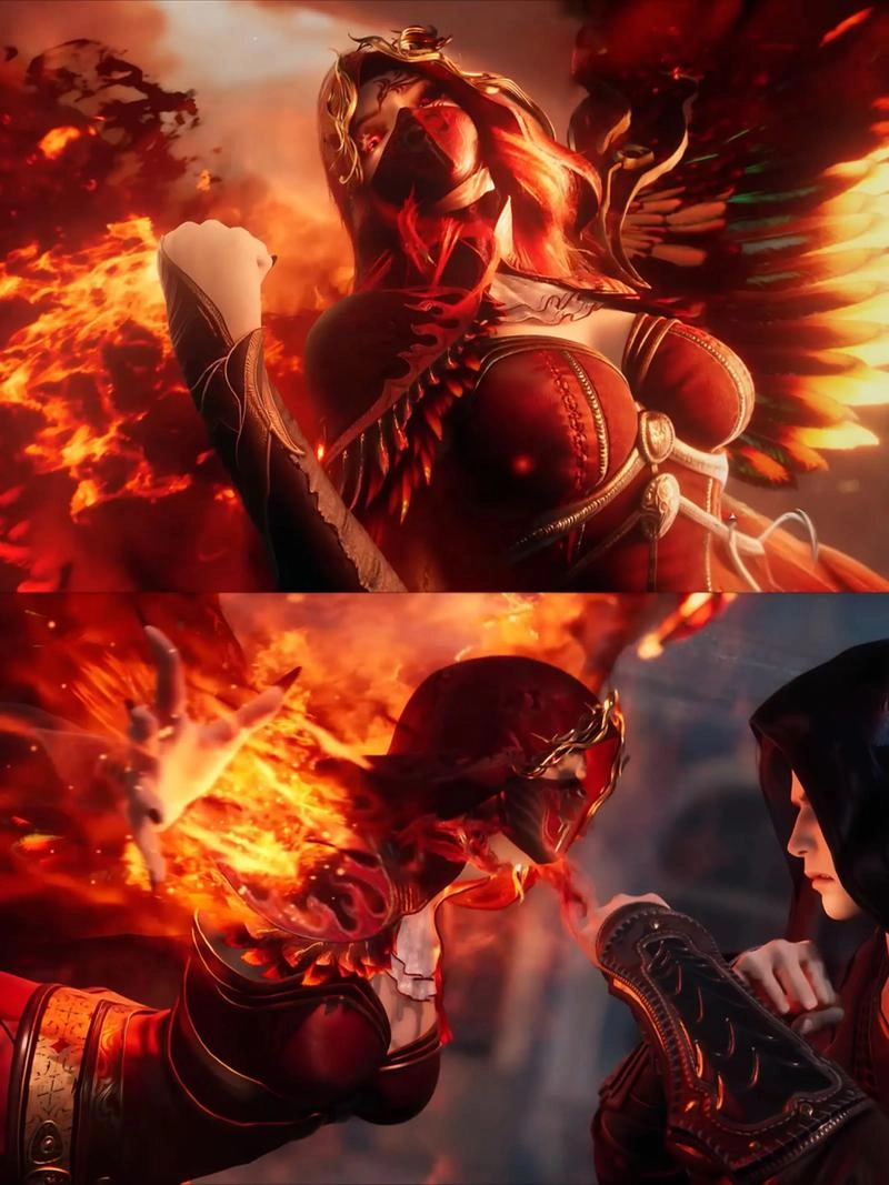 Ma Hiểu Đào tóc đỏ rực rỡ như ngọn lửa