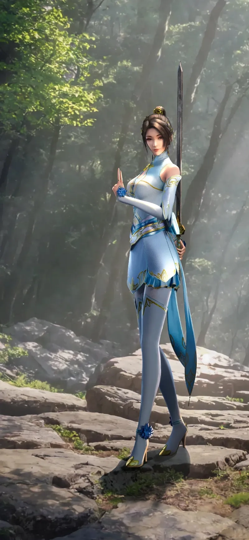 Tạo hình Nạp Lan Yên Nhiên anime sắc sảo đầy cuốn hút