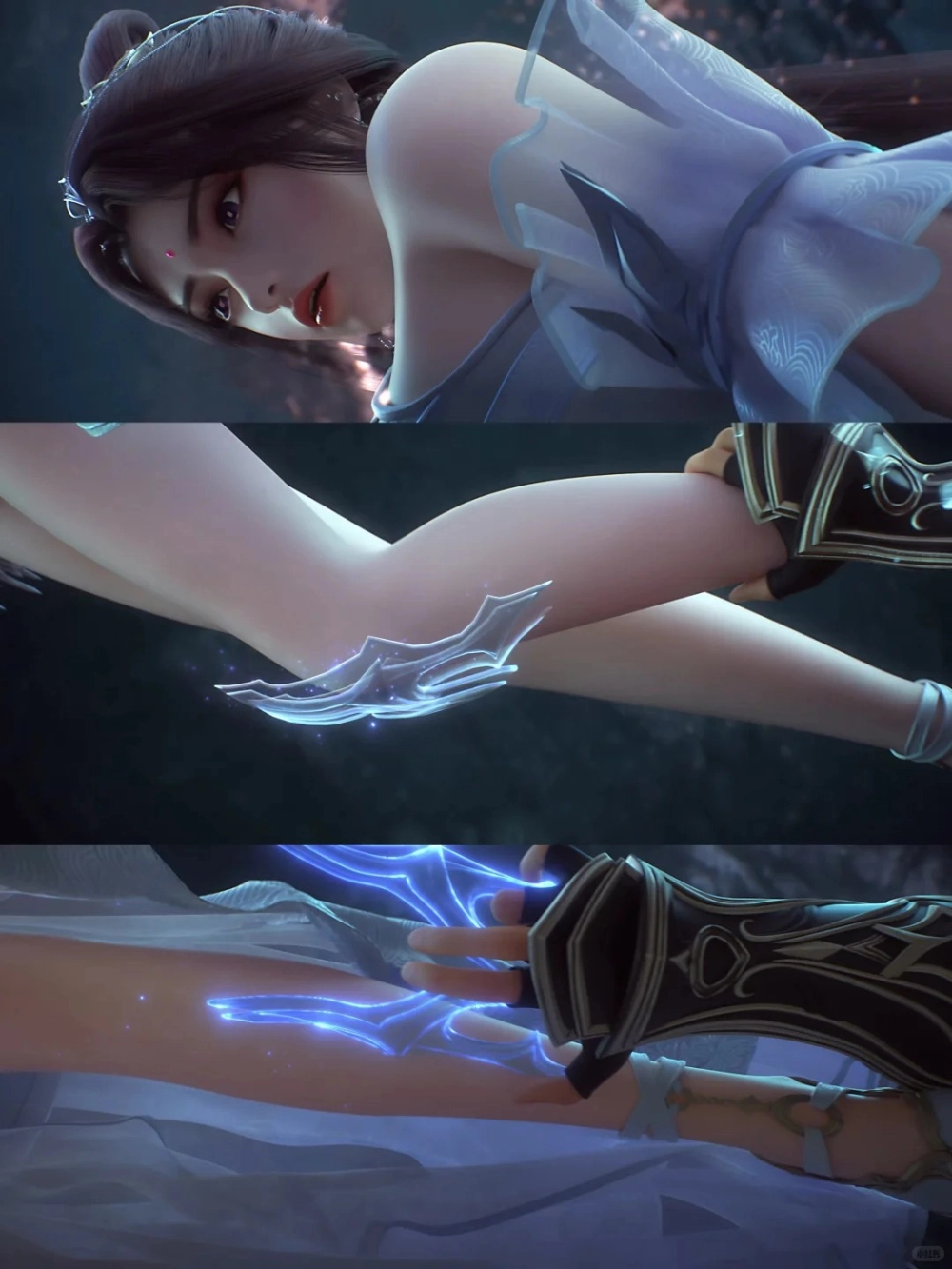 Trang phục Nguyệt Thiền cực sang với họa tiết thêu chỉ vàng