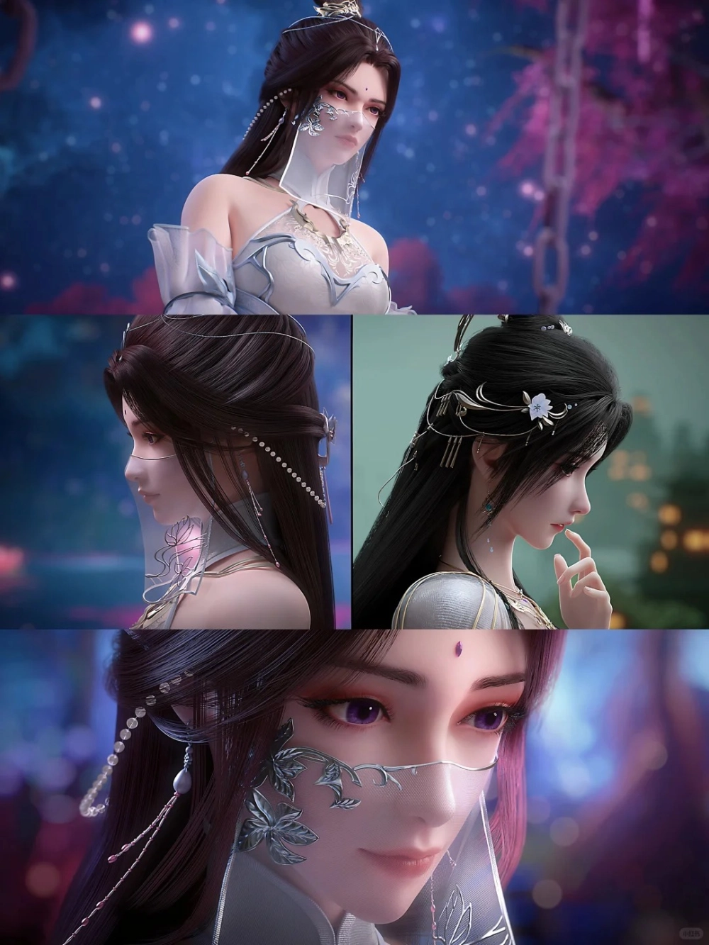 Ảnh Nguyệt Thiền ngầu quyền lực trong trang phục trắng tinh khôi