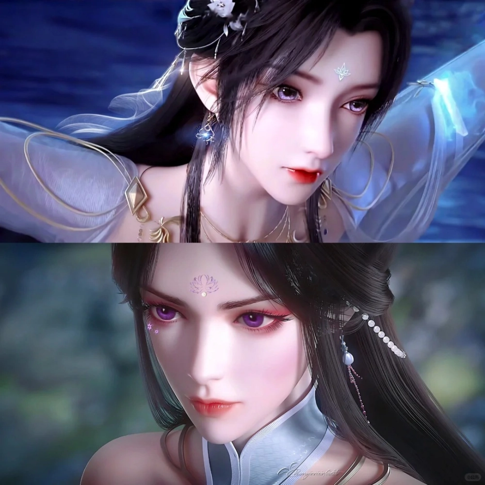 Ảnh nền Nguyệt Thiền và Thạch Hạo đứng cạnh nhau cực đẹp