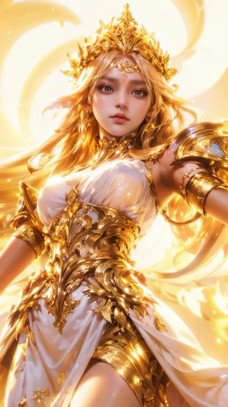 Khám phá Nữ Thần Ánh Sáng thiên giới rực rỡ và huyền ảo