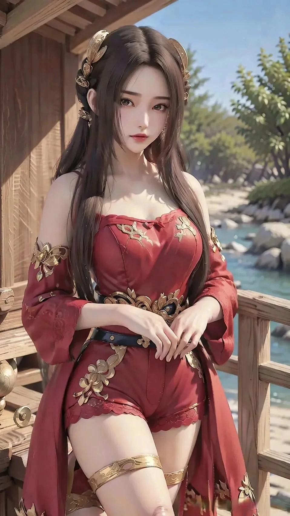 Ảnh chân dung Tần Di Ninh 4K làm nổi bật làn da trắng sứ không tì vết