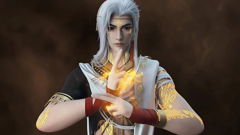 Ảnh Thạch Hạo và Hỏa Linh Nhi dưới gốc cây dâu tằm