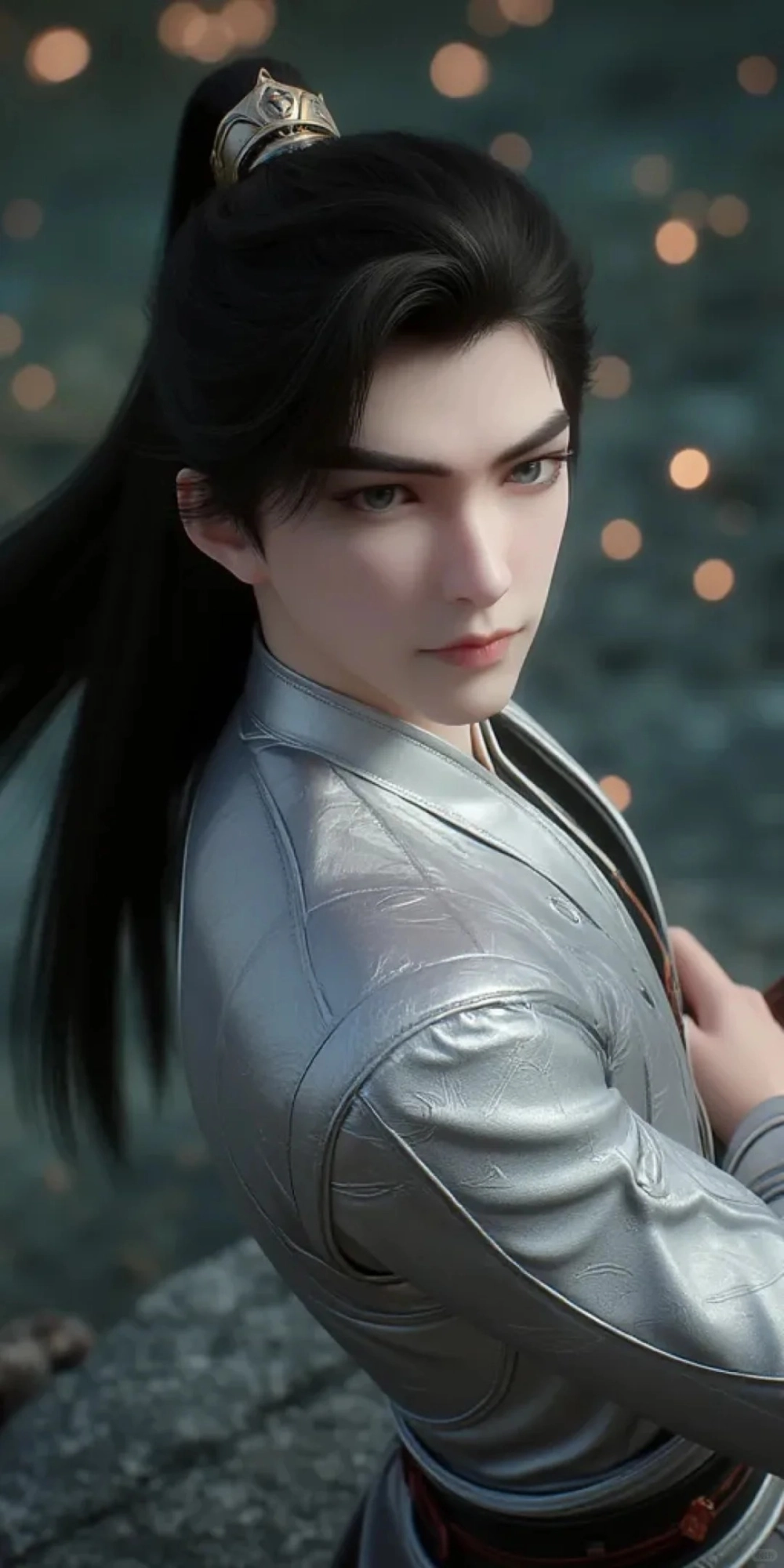 Thạch Tử Lăng bảo vệ con trước sự truy sát của kẻ thù