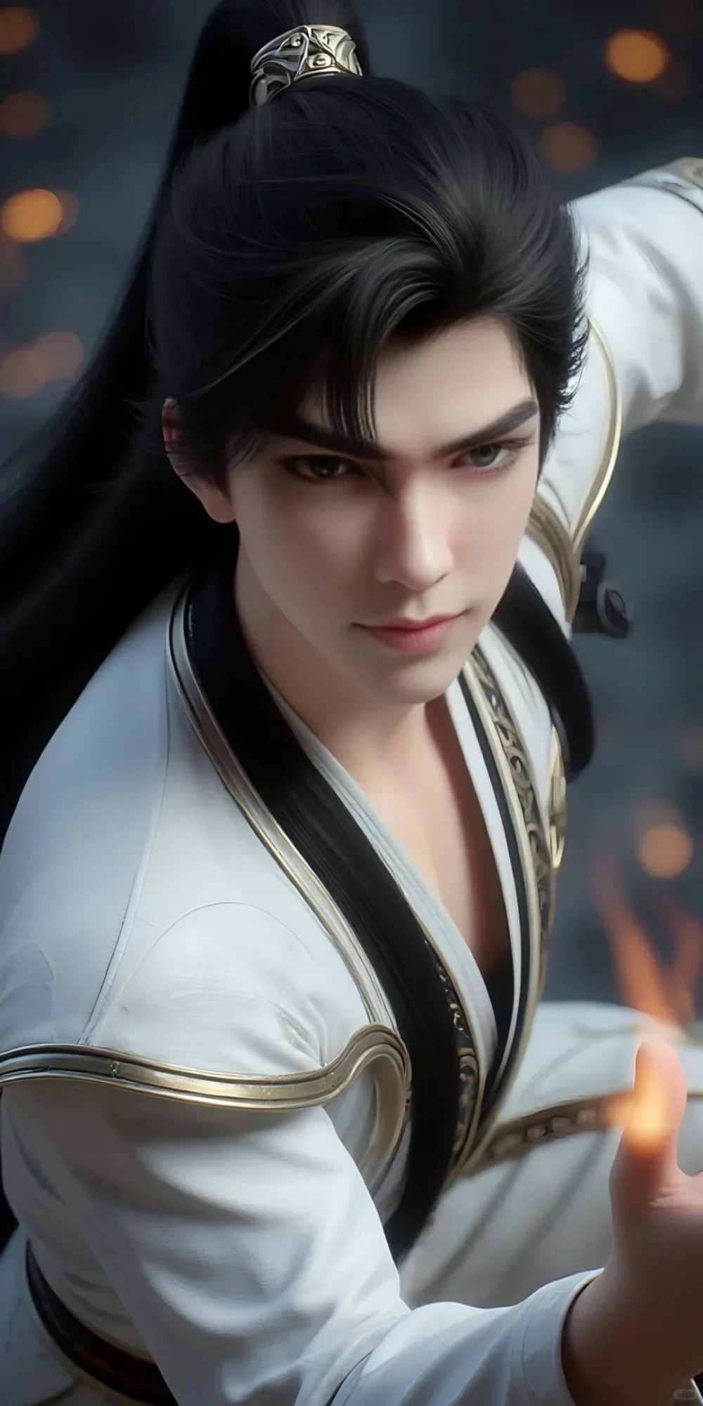 Vũ khí của Thạch Tử Lăng là ngọn chiến giáo vàng tỏa sáng