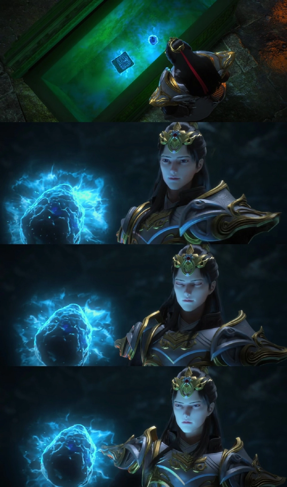 Ảnh Thạch Uyên phản diện trong phân cảnh đối đầu căng thẳng