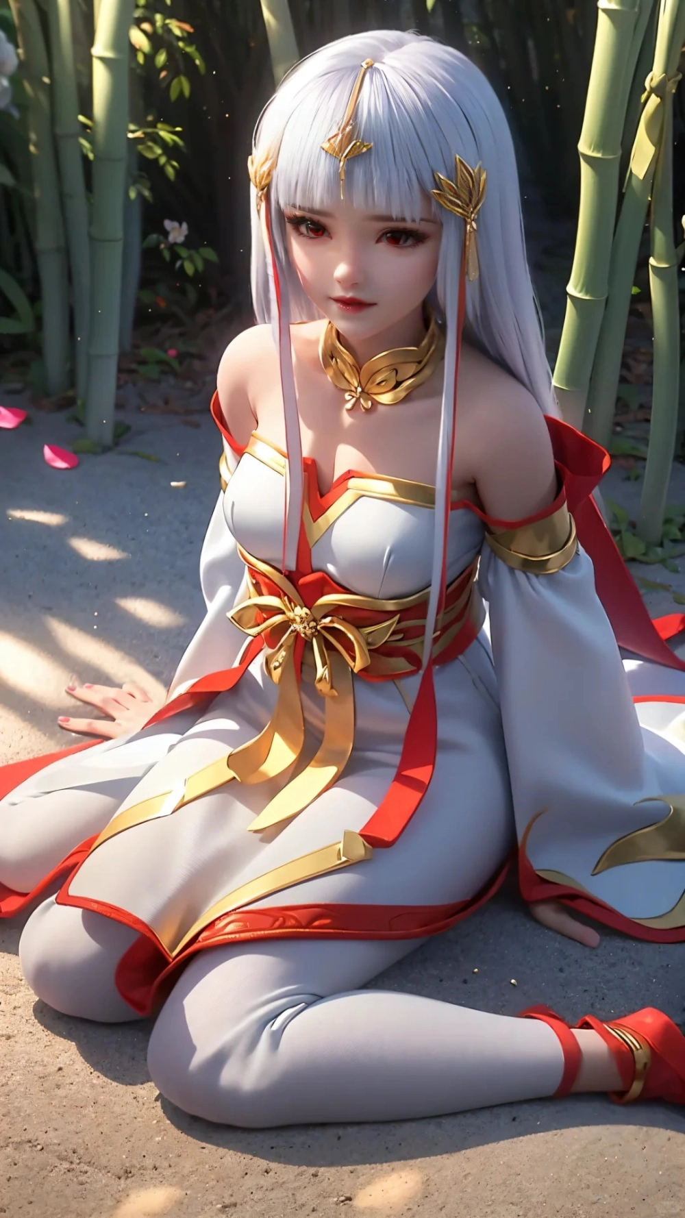 Thái Âm Ngọc Thố chibi cực ngầu để làm sticker