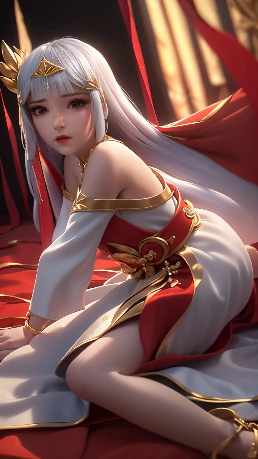 Thái Âm Ngọc Thố anime art phong cách hiện đại