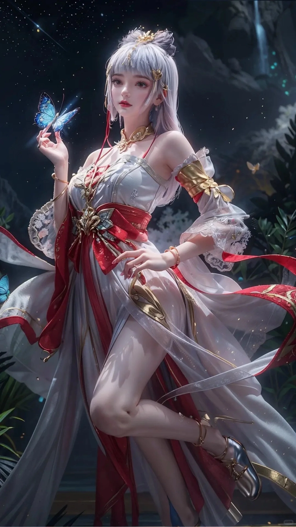 Thái Âm Ngọc Thố anime art màu sắc rực rỡ