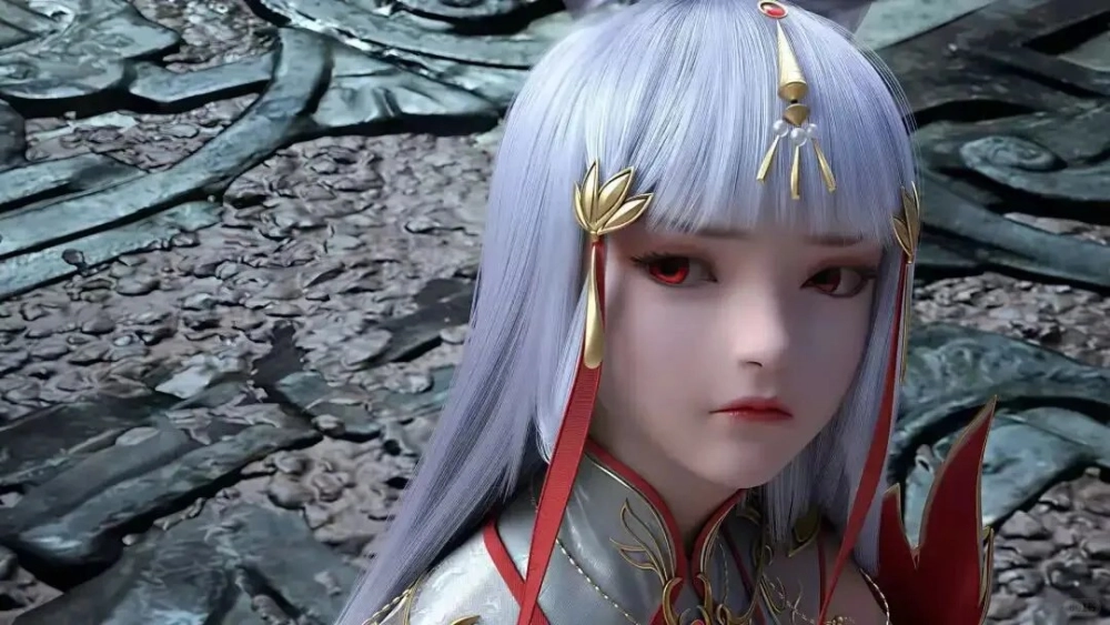 Vẻ đẹp nhỏ nhắn của Thái Âm Ngọc Thố khi ngắm trăng