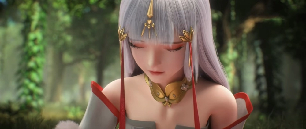 Thái Âm Ngọc Thố và Tào Vũ Sinh trong phân cảnh hài hước