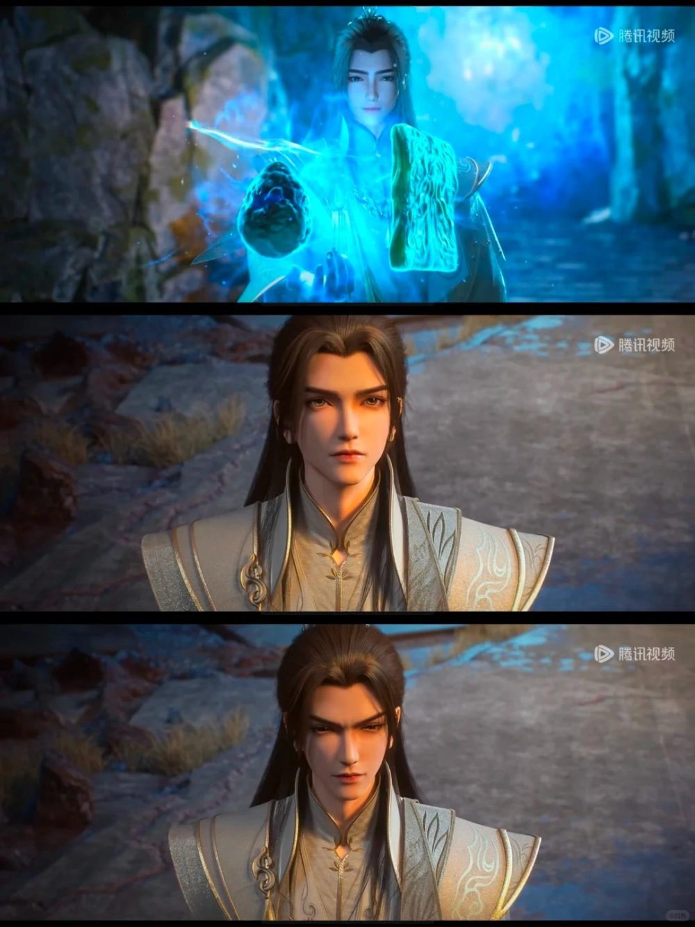 Trích Tiên thổi sáo 3d với trang phục trắng tinh khôi