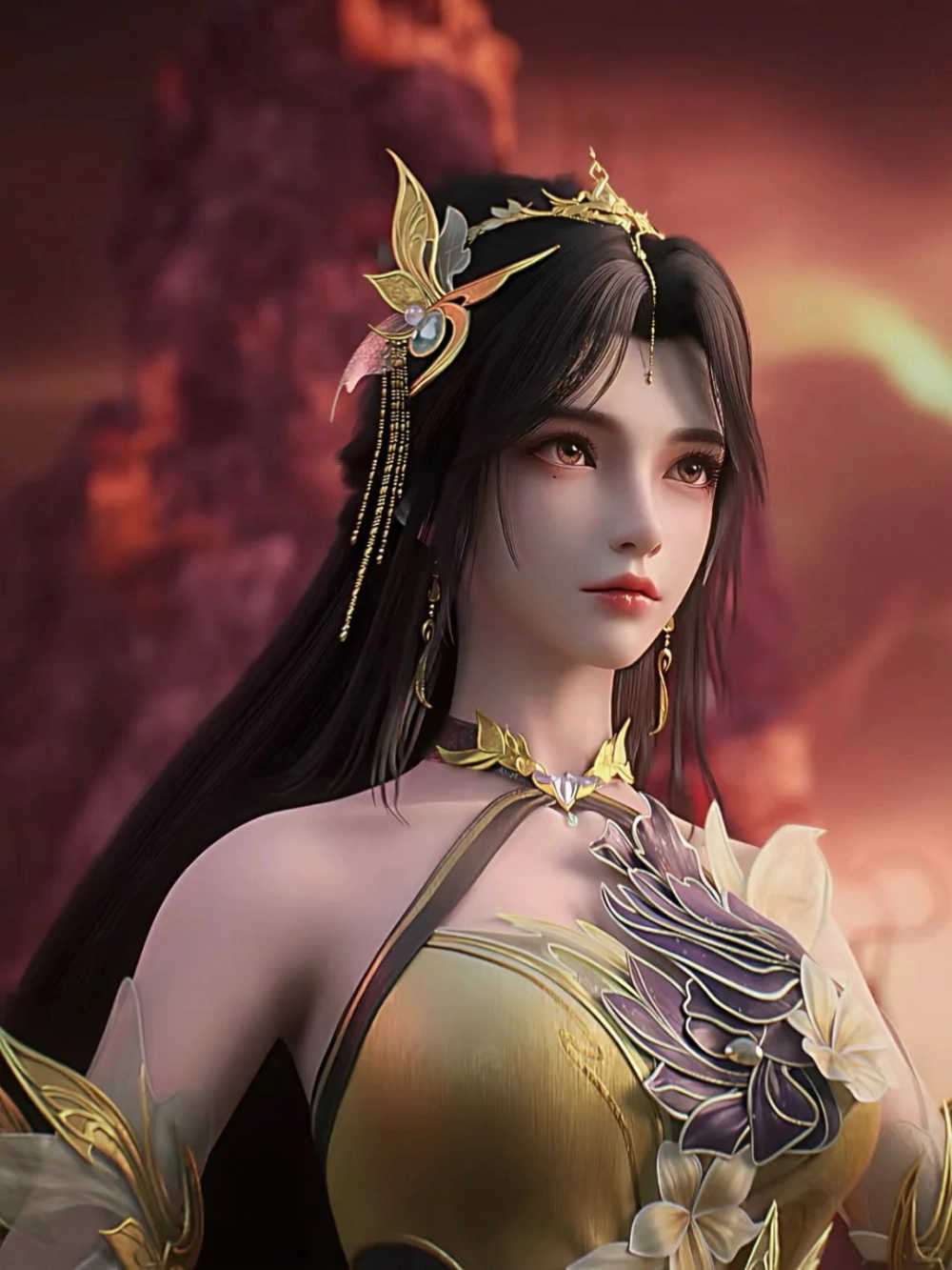 Mỹ nhân Vương Hi tỏa sáng giữa trời đêm