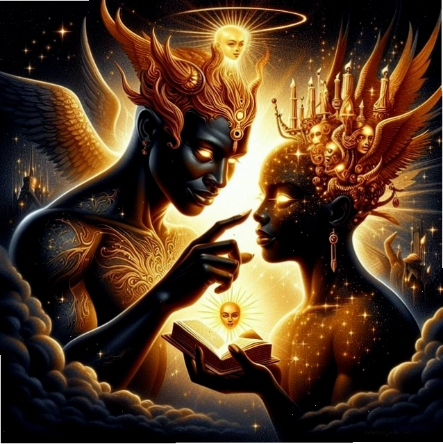 Thiên thần sa ngã Lucifer với ánh sáng chiếu rọi đầy ma thuật