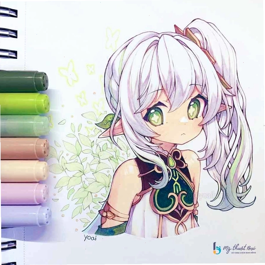 Ảnh anime đẹp cute đơn giản dễ vẽ