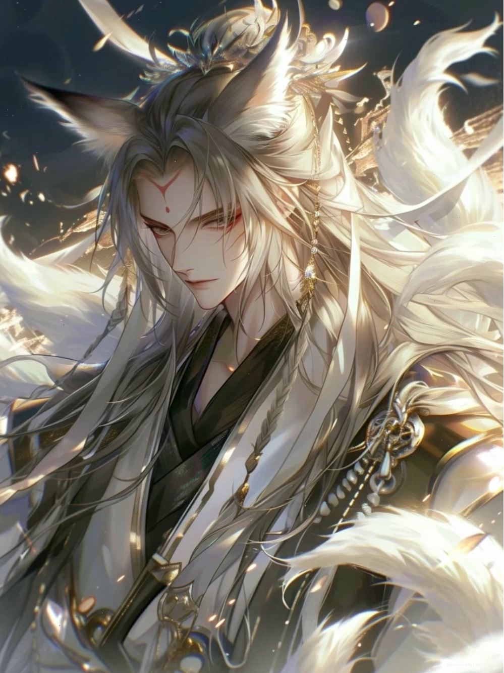 ảnh anime hồ ly nam