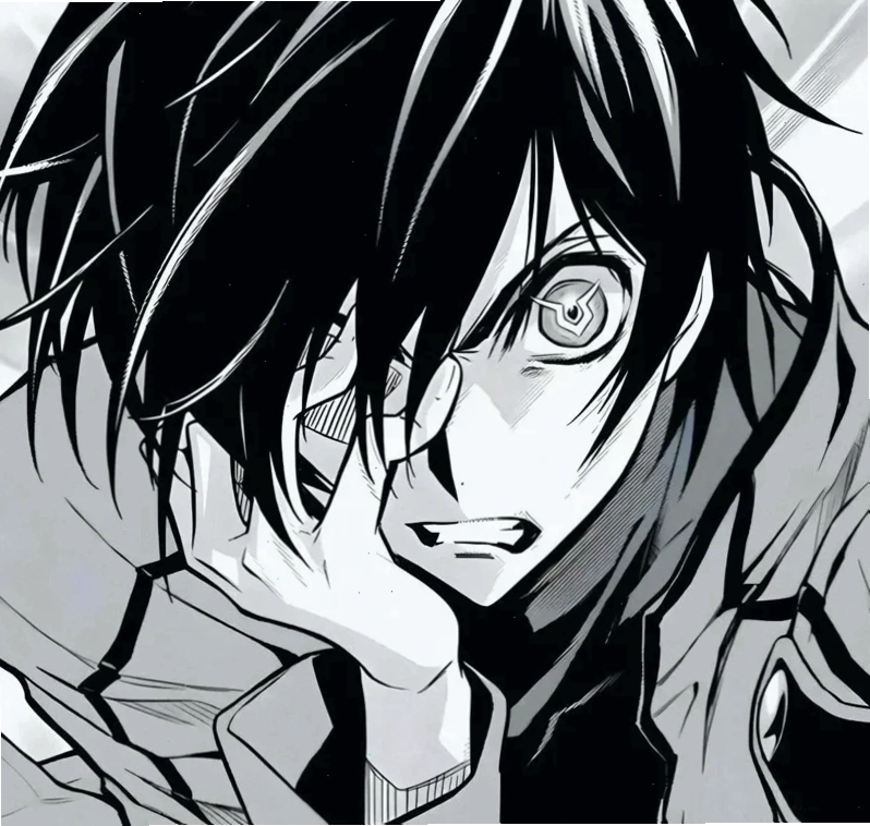 Ảnh anime nam với biểu cảm sắc sảo
