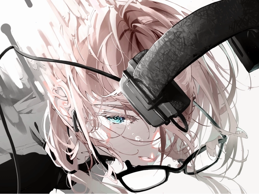Ảnh anime nữ lạnh lùng vô cảm với ánh mắt sắc sảo