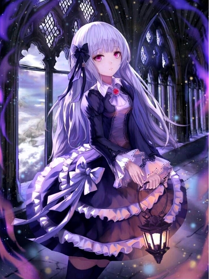 Ảnh anime nữ ngầu ăn mặc phong cách Gothic