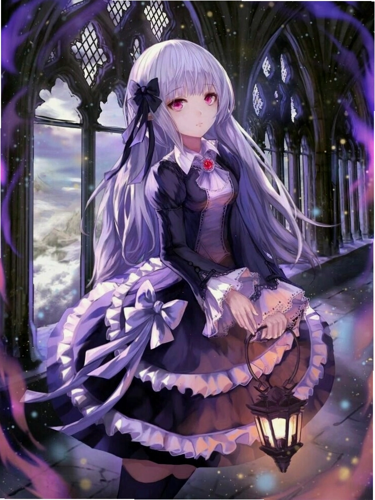 Ảnh anime nữ ngầu phong cách gothic