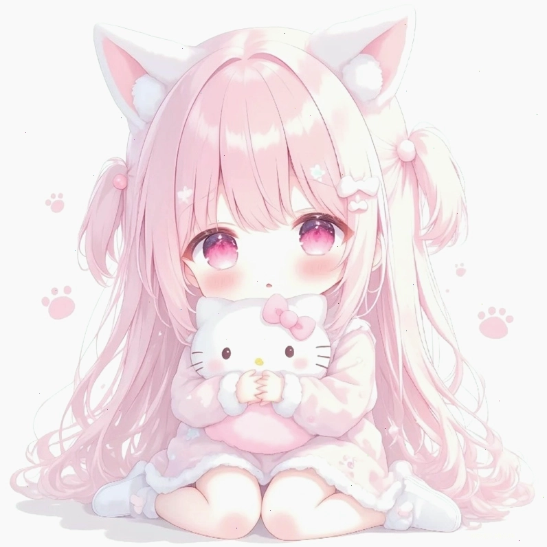 Ảnh chibi bé gái với đôi mắt mơ màng