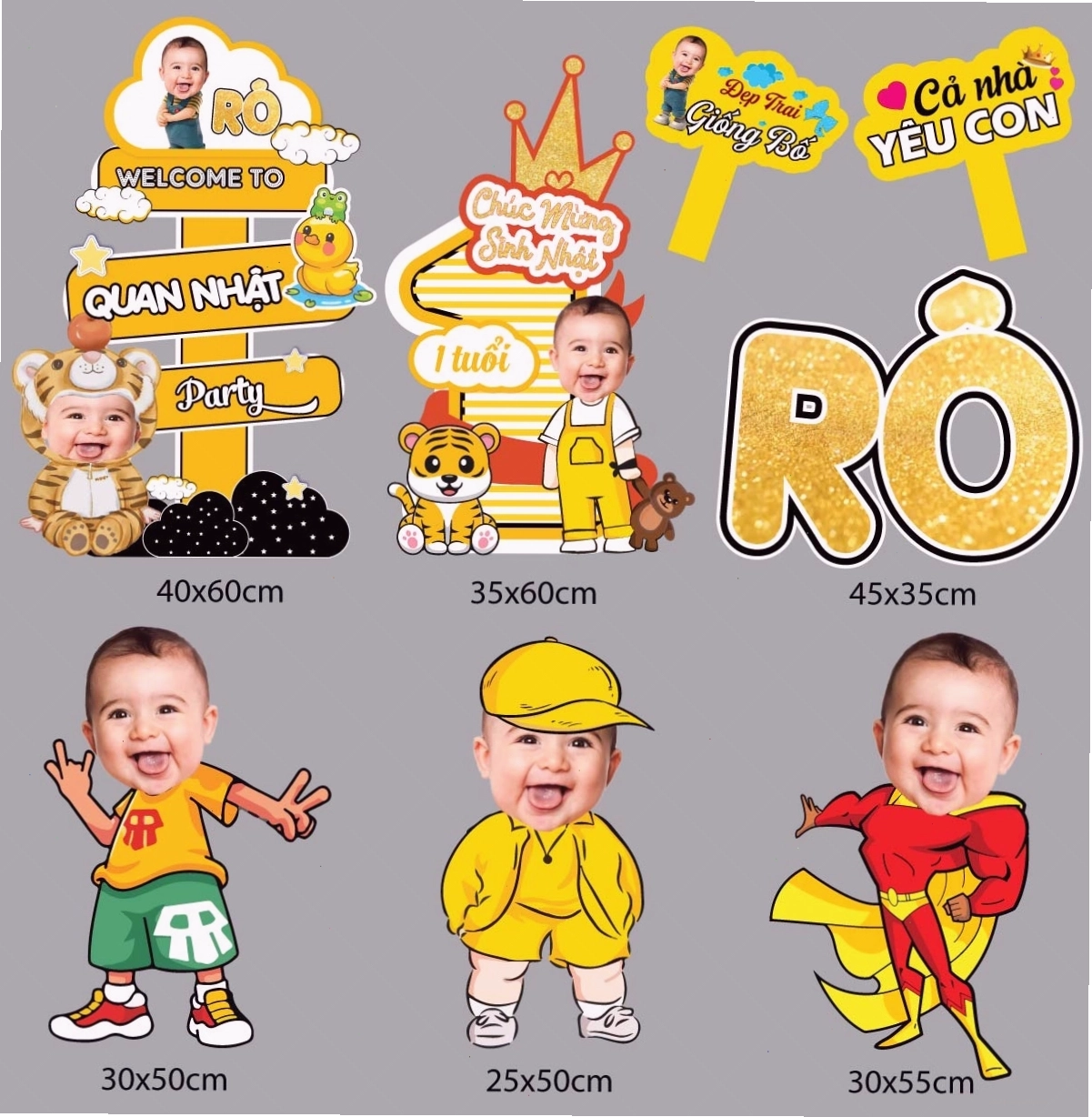 Ảnh chibi bé trai hóa thân thành chú hề