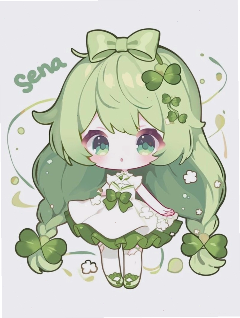 Ảnh chibi cô gái anime đang chơi nhạc cụ