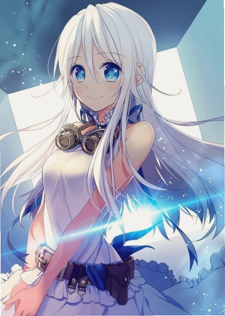 Ảnh con gái anime tóc bạch kim dễ thương nhất quả đất, sở hữu vẻ ngoài trong sáng