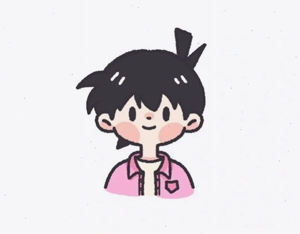 Ảnh Conan chibi cute đang nhìn với vẻ mặt ngạc nhiên