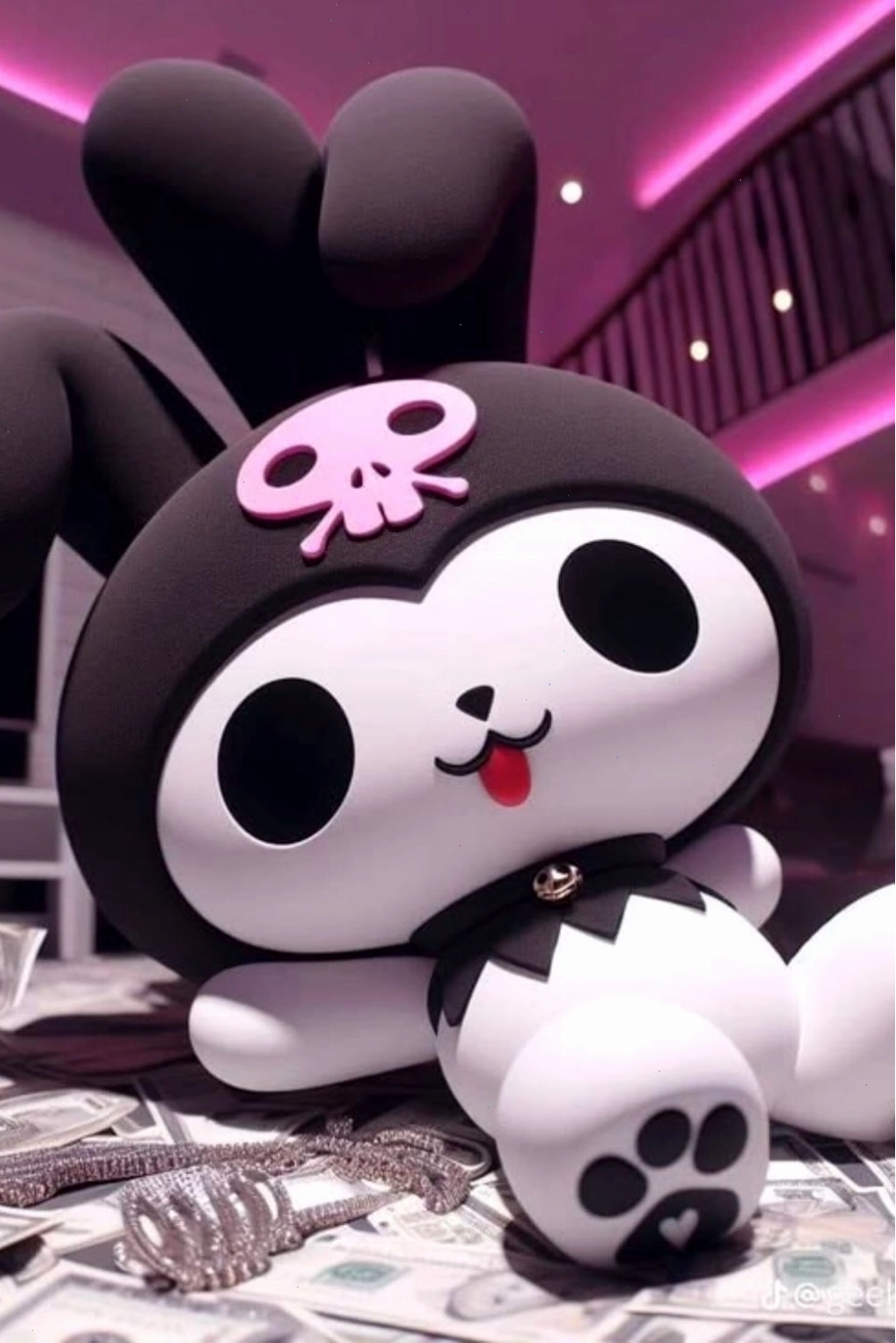 Ảnh đại diện Cute Purple Kuromi Pfp với sắc tím nổi bật