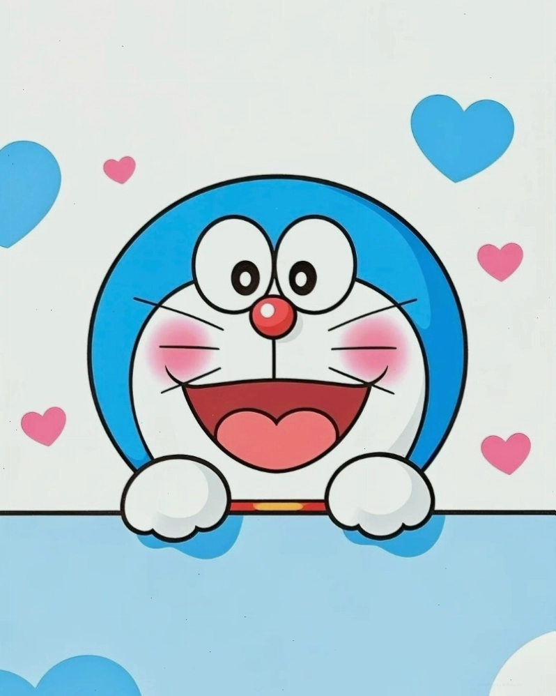 Ảnh đại diện Doraemon chibi cute với biểu cảm ngộ nghĩnh