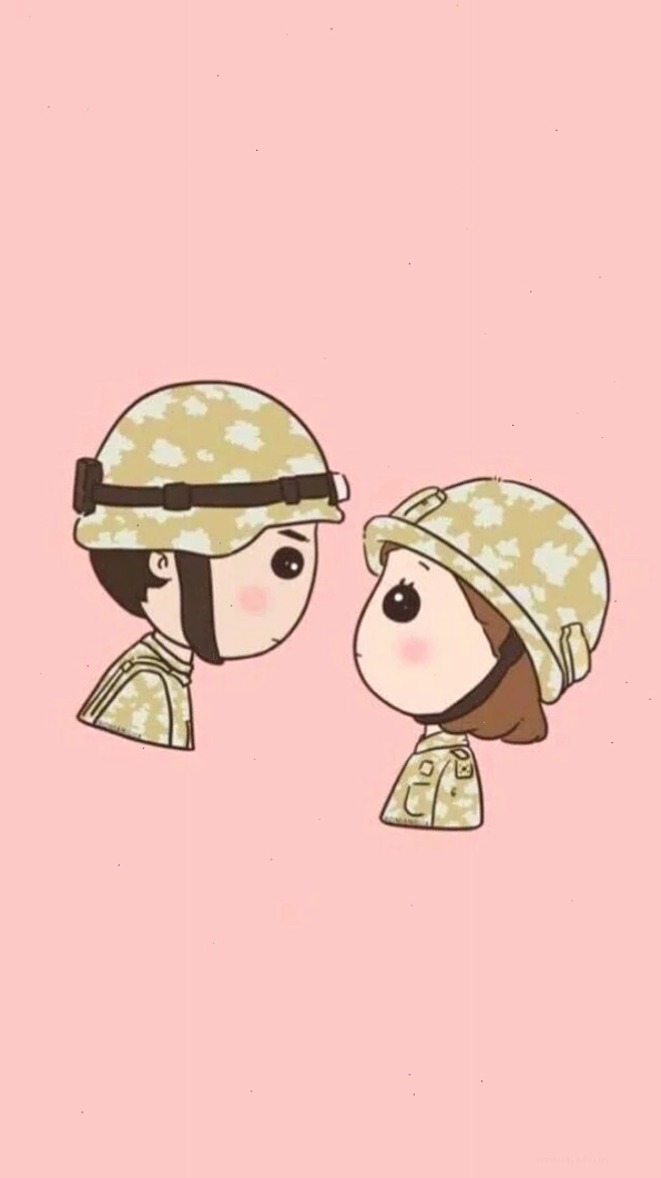 Ảnh hoạt hình bộ đội chibi vui nhộn