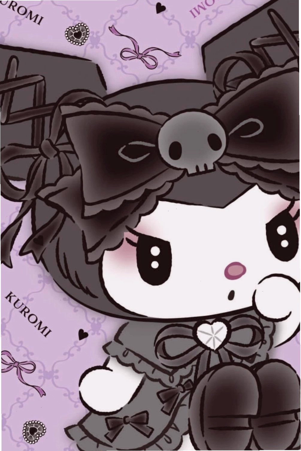 Ảnh Kuromi Aesthetic với bố cục nghệ thuật