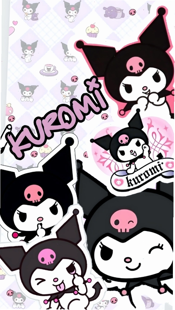 Ảnh Kuromi cute với đôi mắt lấp lánh