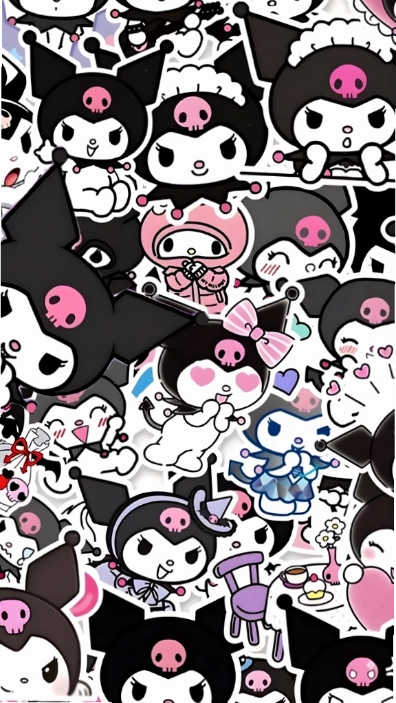 Ảnh Kuromi với nhiều phiên bản khác nhau