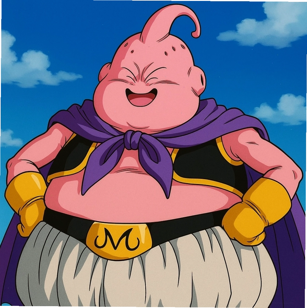 Ảnh Majin Buu dễ thương trong khoảnh khắc nghỉ ngơi
