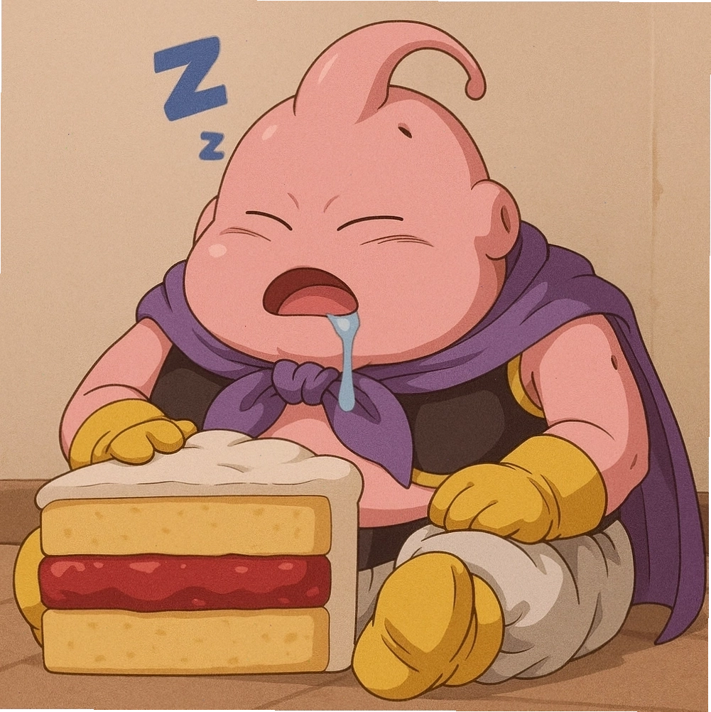 Ảnh Majin Buu hài hước với biểu cảm khó đỡ