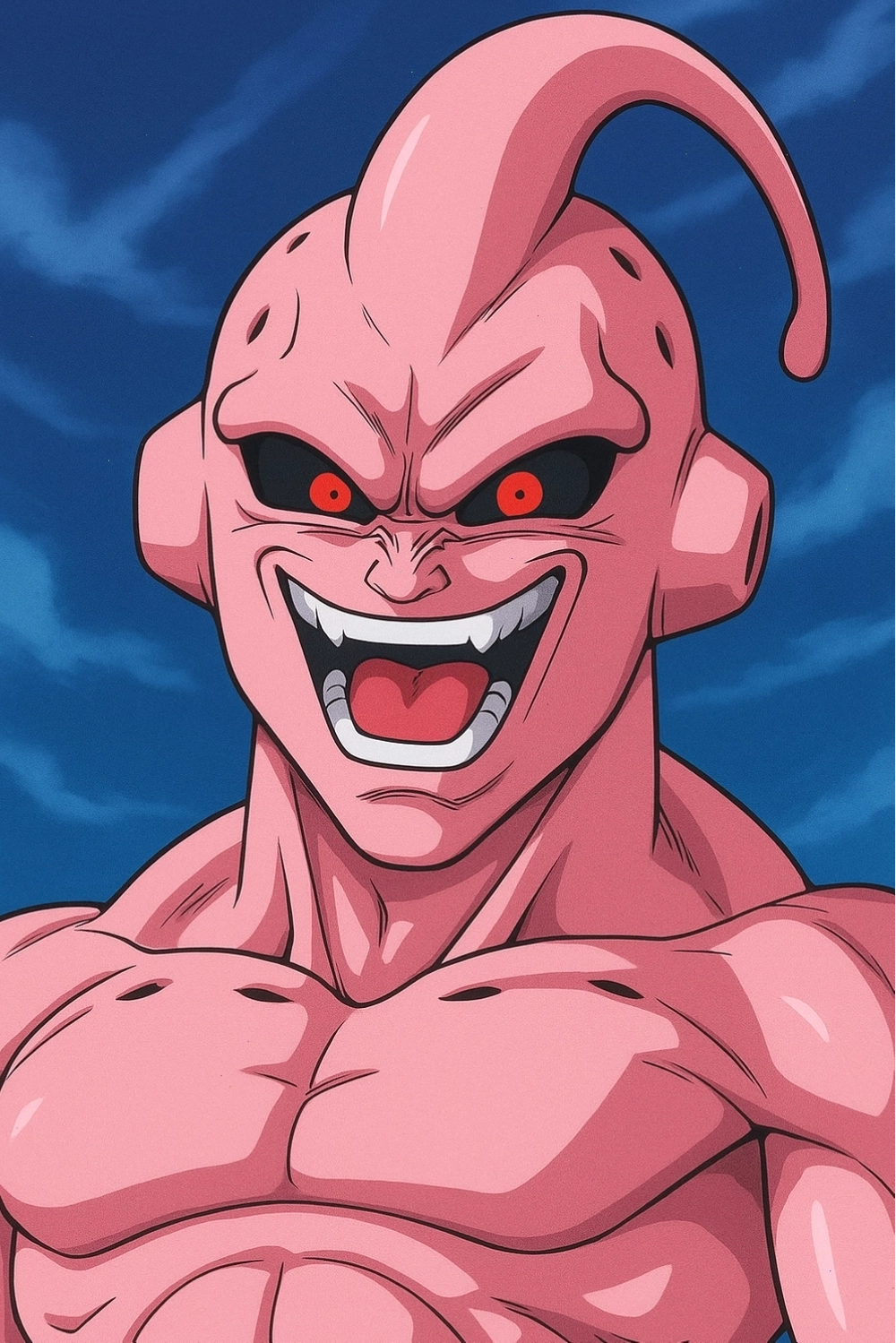 Ảnh Majin Buu thể hiện các kỹ năng đặc biệt