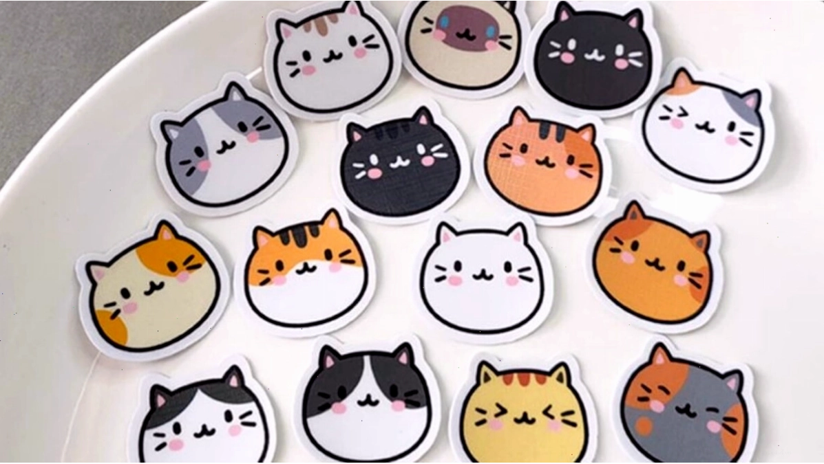 Ảnh mèo anime với phong cách hoạt hình dễ thương