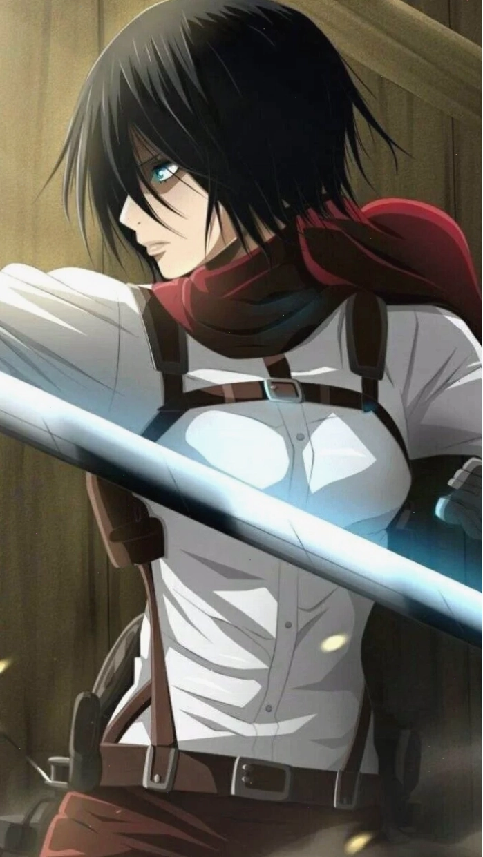 Ảnh Mikasa Ackerman chibi siêu dễ thương