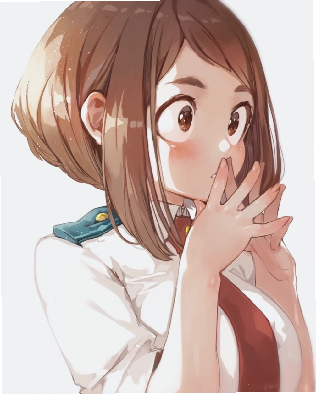 Ảnh Ochaco Uraraka tạo dáng đầy thu hút trong My Hero Academia