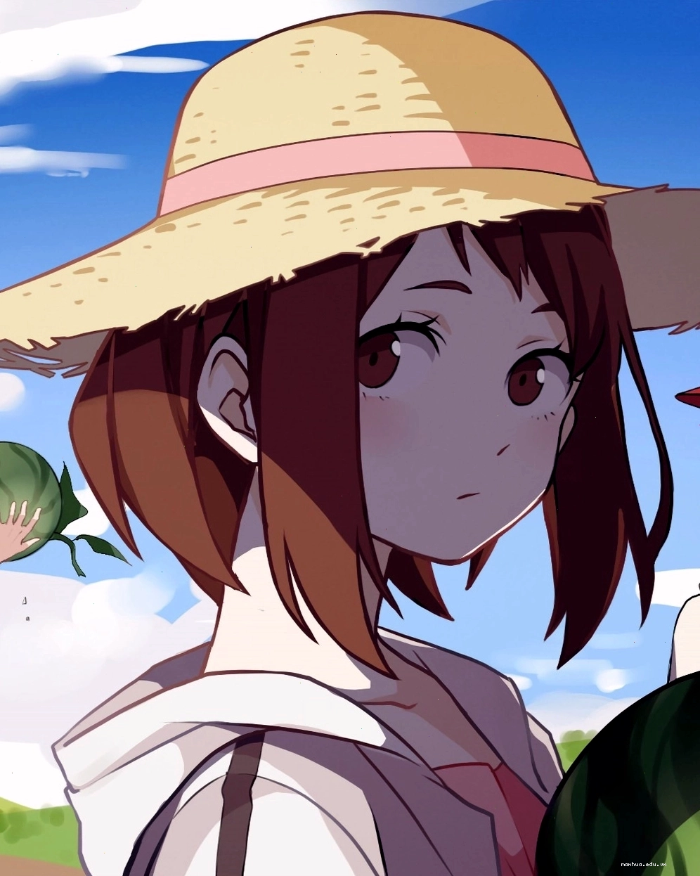 Ảnh Ochaco Uraraka với biểu cảm đáng yêu trong đời thường