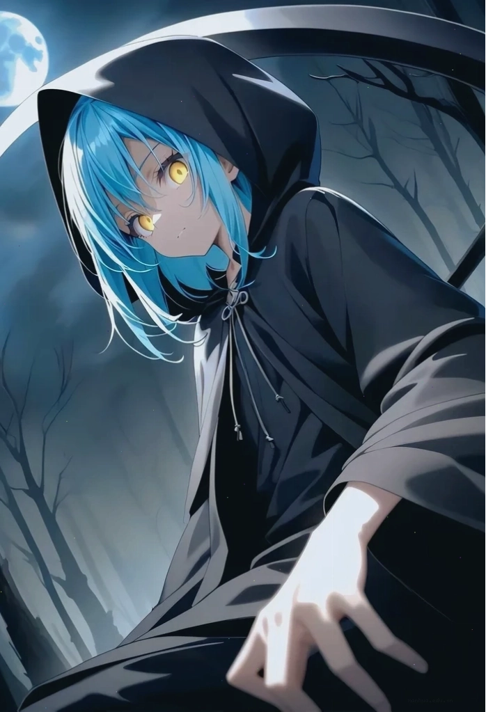 Ảnh Rimuru Tempest trong bối cảnh thế giới Slime Anime