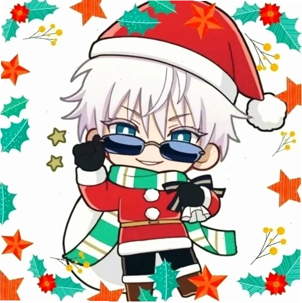 Ảnh Satoru Gojo chibi dễ thương với đôi mắt to tròn