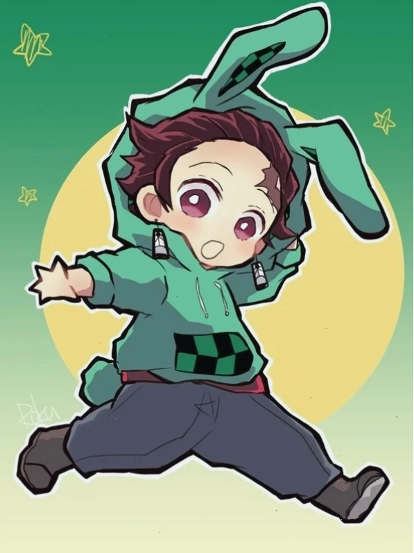 Ảnh Tanjiro Kamado chibi dễ thương